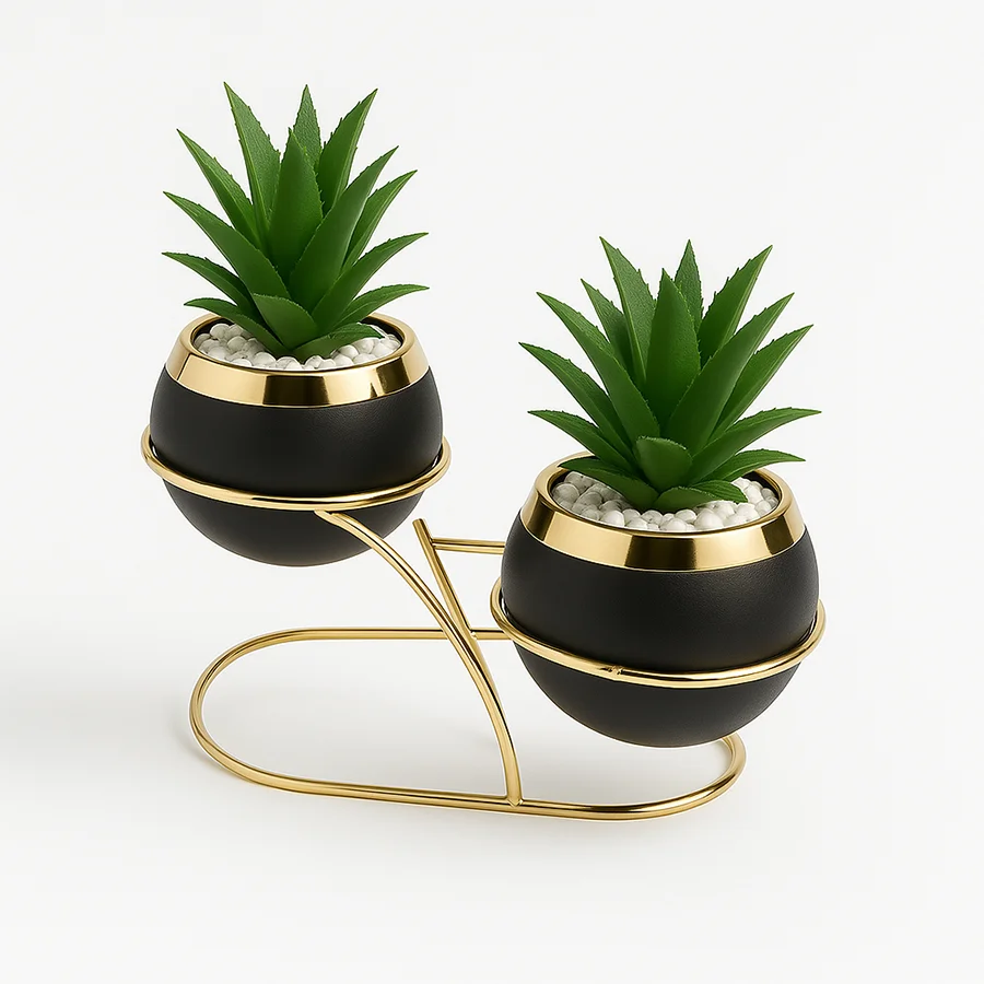 Buy Black Duo Table Planter