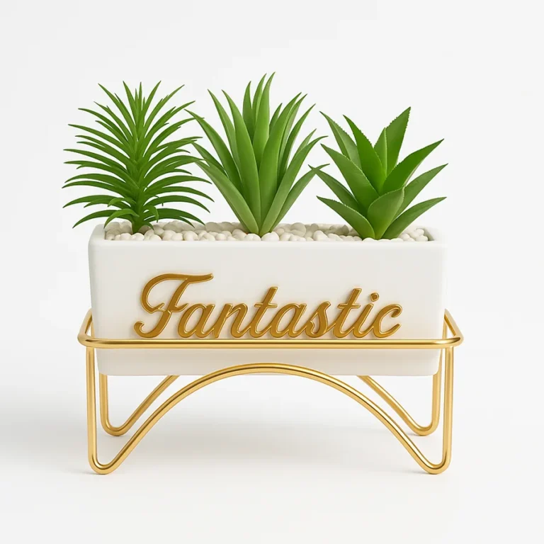 Buy Fantastic Trio Planter with Golden Stand