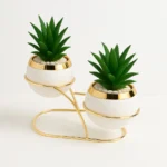 Buy White Duo Table Planter