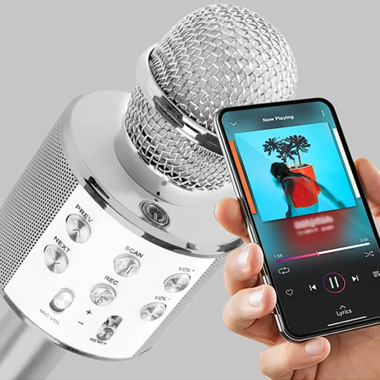 Bluetooth Silver Mic with Speaker