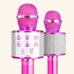 Buy Bluetooth Microphone with Speaker in Pink Colour