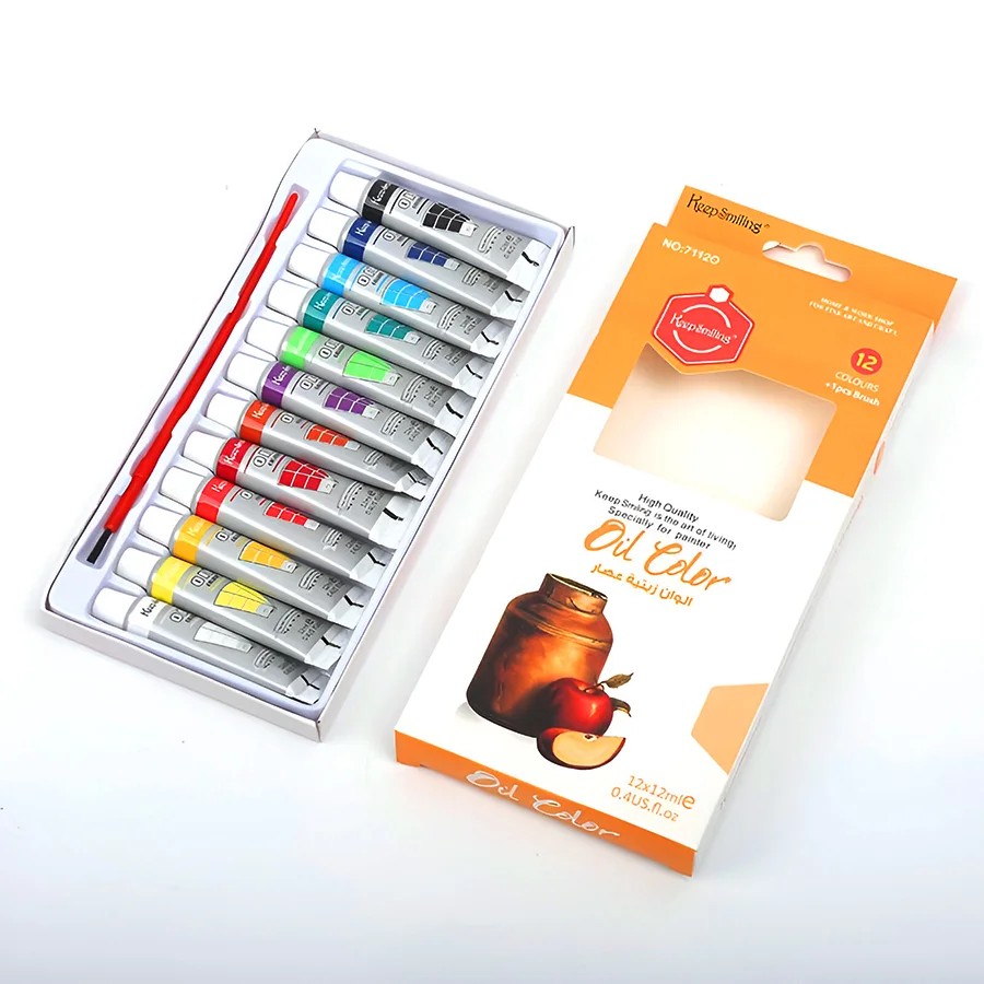Buy Pack of 12 Oil Color Paints