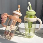 Buy Pop Sipper Tumbler Bottle Green and Brown Colour Online