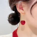 Cherry Drop Fruit Earings