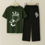 Custom Dark Green Jersey Nightdress