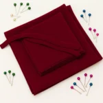 Maroon Georgette Hijab and Niqab Set