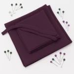 Purple Georgette Hijab and Niqab Set