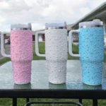 Bling Tumbler with Straw and Lid