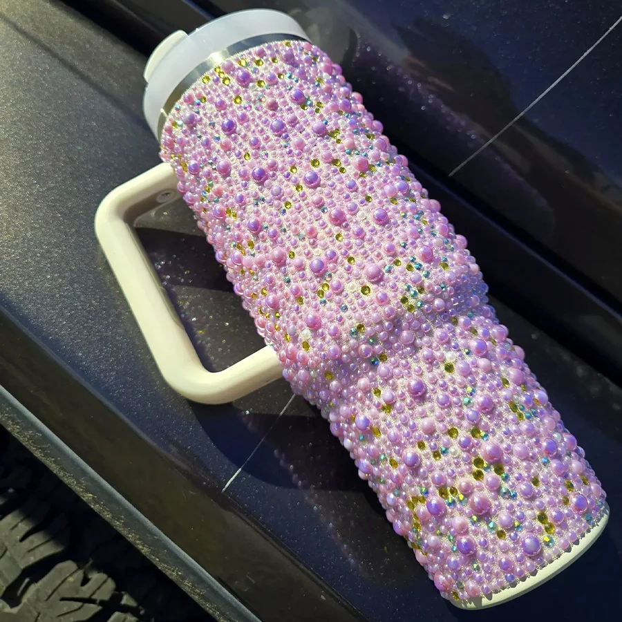 Buy Pearl Rhinestone Tumbler in Pakistan