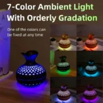 7 Colour Mini Wooden Flower Humidifier for Air Care
