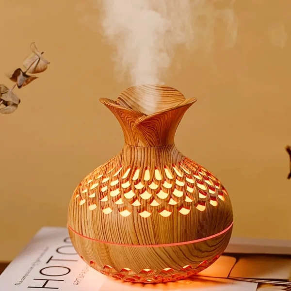 Buy Mini Wooden Flower Essential Oil Diffuser Online