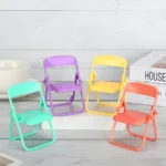 Creative Phone Holder Shaped like A Mini Plastic Chair