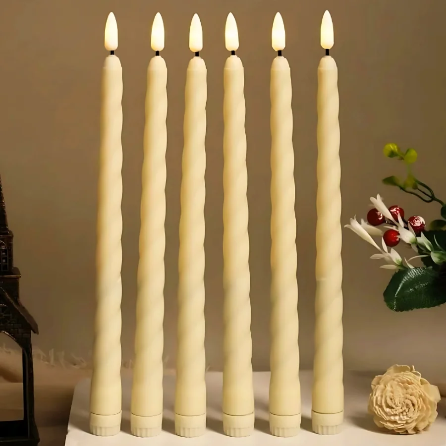 Battery Operated Twist Flameless LED Candle for Decoration