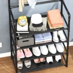 Entryway Coat & Shoe Organizer Stand for Living Room and Hallway
