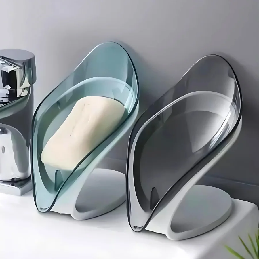 Modern Bathroom Soap Dish with Water Drainage for Sink and Shower Use