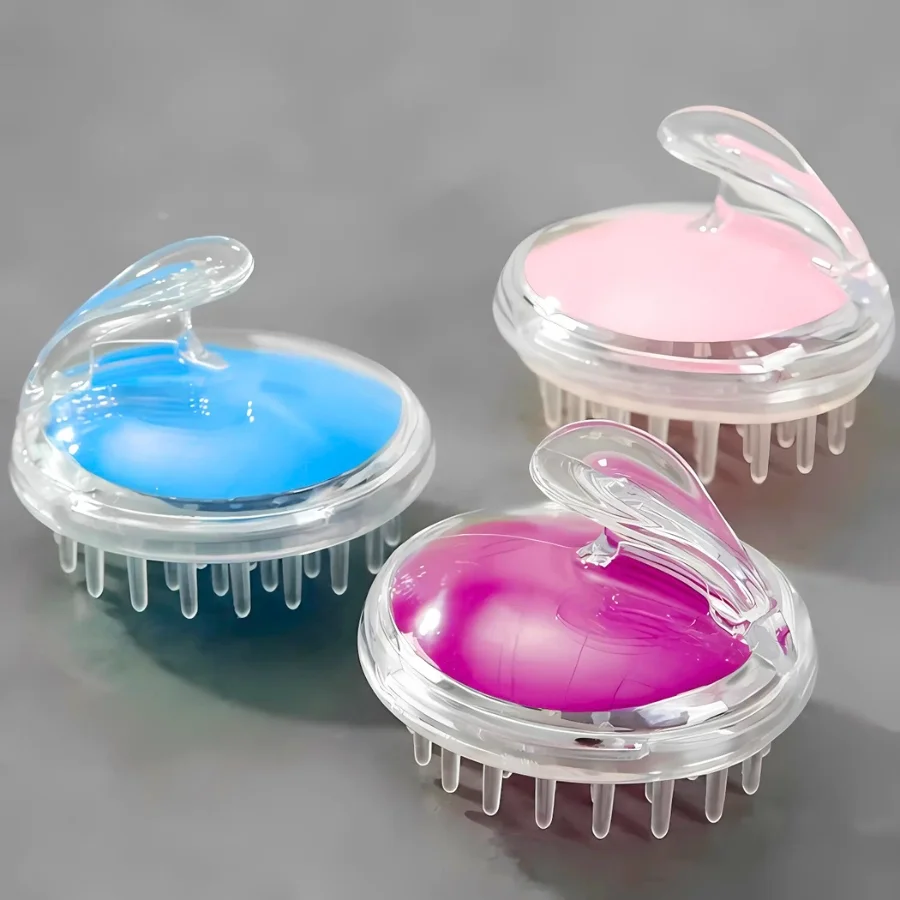 Silicone Scalp Massager Brush for Shampoo and Hair Growth