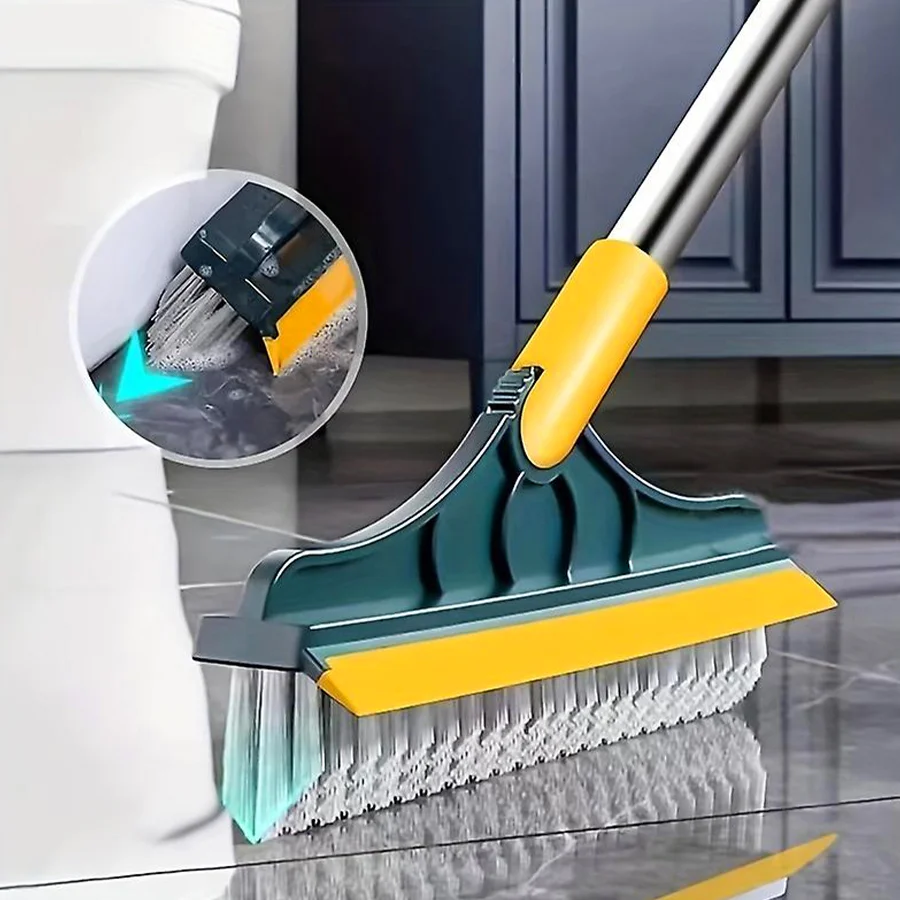 Buy 2-in-1 Floor Cleaning Brush with Built-in Scraper and Brush