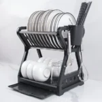 Buy Black Kitchen Rack for Dishes, Bowls and Glasses Online in Pakistan