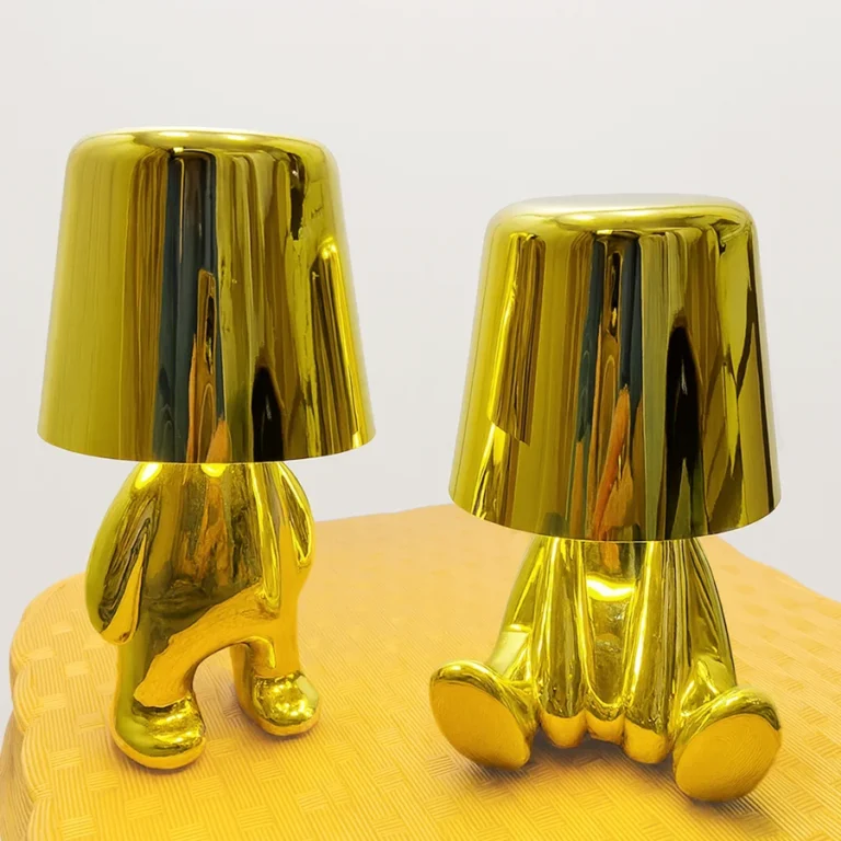 Buy Cute Little Golden Thinker Lamp Online in Pakistan
