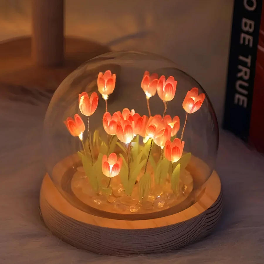 Buy Romantic Tulip LED Flower Lamp Gift for Her