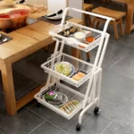 Foldable Kitchen Organizer with Wheels