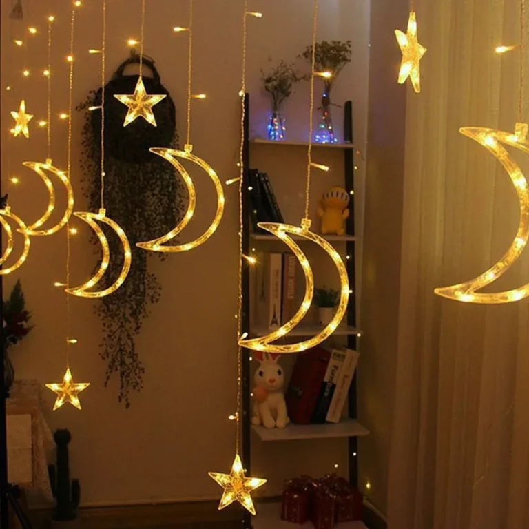 Hanging LED Moon Star String LED Lights